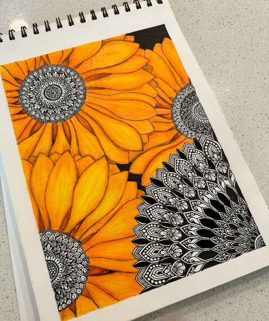 Golden Sun Mandala Garden